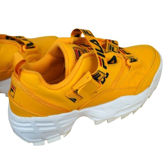 Fila Fast Charge Sneaker Womens Yellow Velcro Strap Sneakers Size 7 - Picture 6 of 9